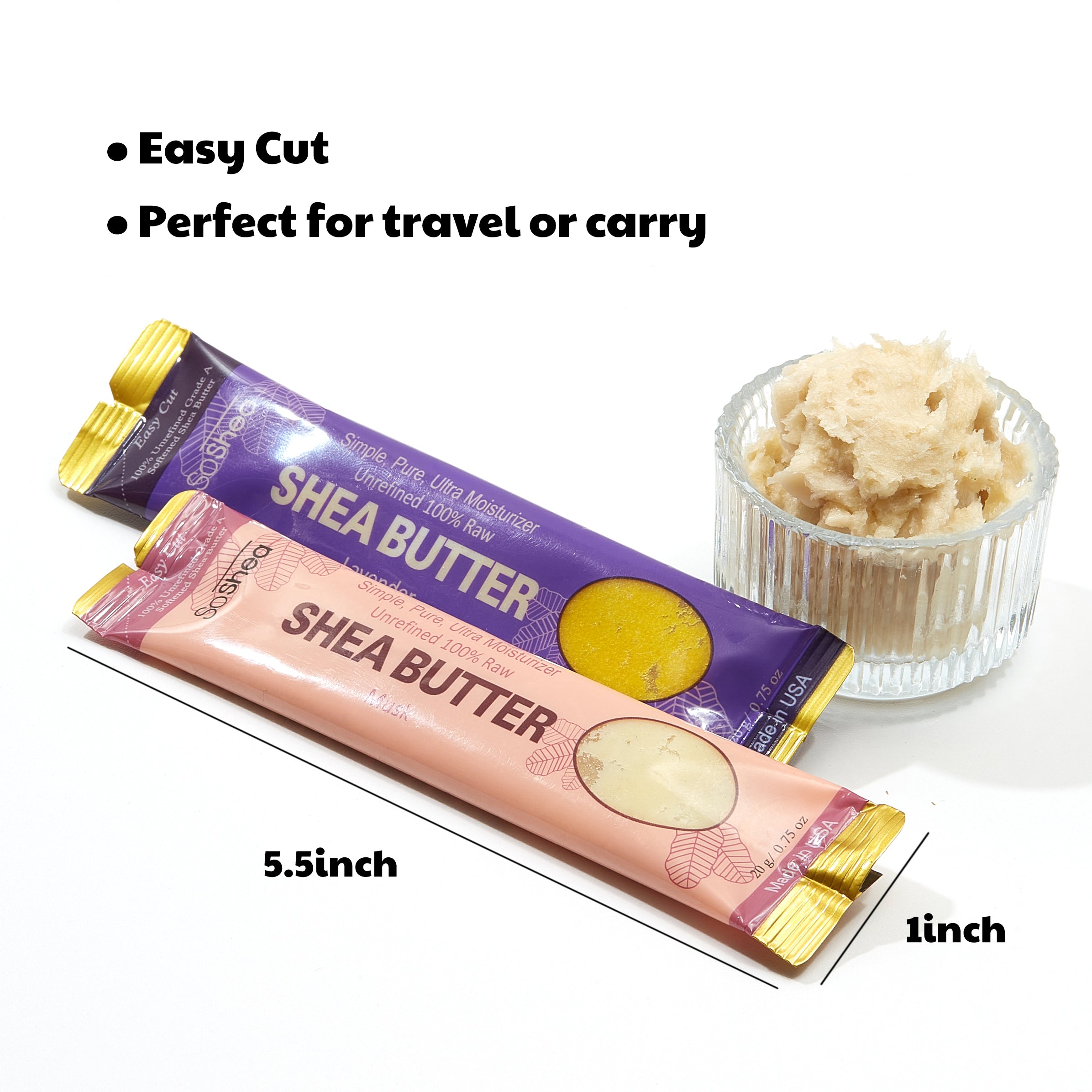 Shea Butter Travel Packets Box - Egyptian Musk